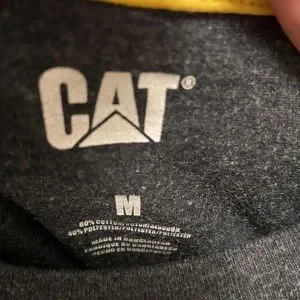 CAT Shirts Caterpillar Cat Logo Diesel Power Mens Tshirt Gray